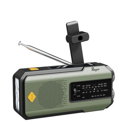 Preppi Green Solar Phone Charger & Emergency Radio